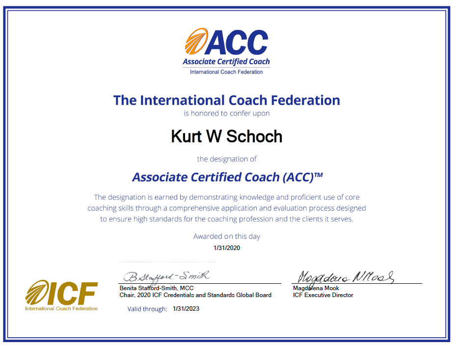 ICF Associate Certified Coach