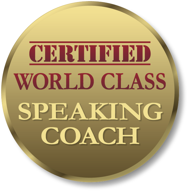 Certified World Class Speaking Coaching