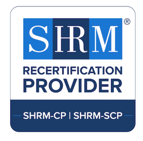 SHRM Recertification provider. shrm-cp. shrm-scp. logo